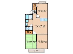 セピアコート１６北棟の物件間取画像